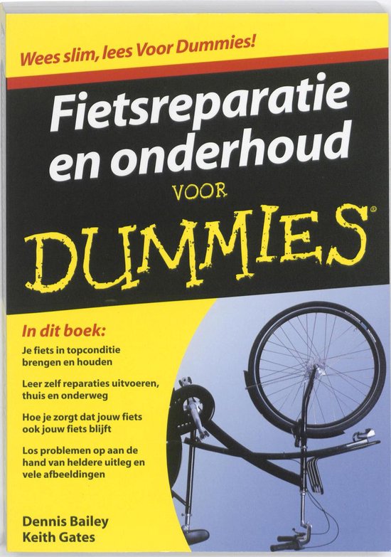 Cover van het boek 'Je fiets repareren en onderhouden voor Dummies' van Dennis Bailey