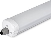 LED Balk - Viron Bunton - 36W - Waterdicht IP65 - Helder/Koud Wit 6400K - Mat Wit - Kunststof - 120cm - BSE