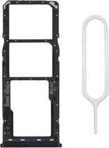 MMOBIEL Dual Sim Tray Kaart voor Oppo A5 / A9 / A11 6.5 inch Zwart Incl. Sim Pin