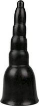 Bundle - All Black - XXL Dildo 33.5 cm - Zwart met glijmiddel