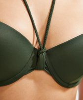 Hunkemöller Dames Badmode Voorgevormde beugel bikinitop Luxe  - Groen - maat C80