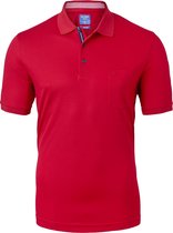 OLYMP - Polo Rood - Modern-fit - Heren Poloshirt Maat L