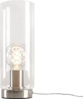 Olucia Hatice - Design Tafellamp - Glas/Metaal - Transparant;Chroom