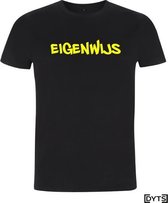 T-shirt | Karaktereigenschappen | Eigenwijs03 - M, fluor yellow, Heren