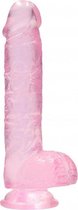 6" / 15 cm Realistic Dildo With Balls - Pink