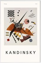 JUNIQE - Poster in kunststof lijst Kandinsky - Orange -20x30 /Ivoor &