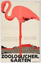 JUNIQE - Poster in kunststof lijst Zoo – Zoologischer Garten – Vintage