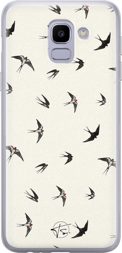 Samsung Galaxy J6 2018 siliconen hoesje - Vogels / Birds - Soft Case  Telefoonhoesje -... | bol.com