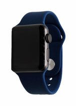 Geschikt Voor Smart Watch Sport Band -  Navy Blue - 38mm En 40mm - SM - Geschikt Voor Smart Watches - Maat: 38 en 40