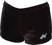 AlphaFactor Shorty Short zwart velours - 116