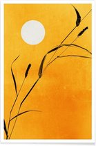 JUNIQE - Poster Sunny Side -40x60 /Geel & Oranje