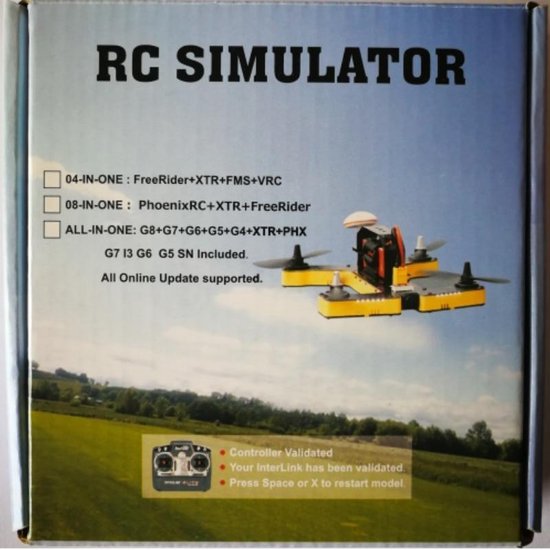 Simulatore Di Volo 22 In 1 USB Per Aerei RC, Chiavetta Dongle Con DVD, Compatibile Con RealFlight G5/G4 E Phoenix 5.0, Per Radio Futaba E Flysky