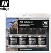 Vallejo val 77602 - Metal Color Set Verf Set Jet Exhaust 4 x 32 ml