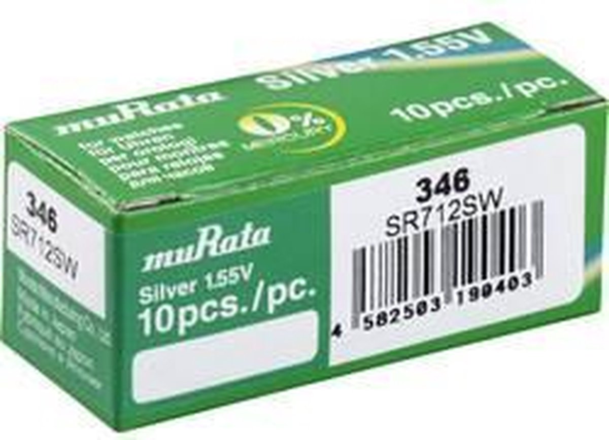Murata SR712SW-PBWW Button cell 346 Silver oxide - 9.5 mAh - 1.55 V