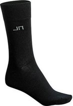 4x paar Zwarte heren/dames sokken maat 42-44 - Voordelige basic sokken