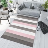 Tapiso Pinky Vloerkleed Woonkamer Speeltapijt Kinderkamer Tapijt Maat- 200x300