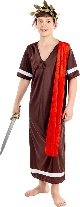 dressforfun - jongenskostuum Romeinse keizer Maximus 128 (8-10y) - verkleedkleding kostuum halloween verkleden feestkleding carnavalskleding carnaval feestkledij partykleding - 300259