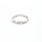 Sparkle Alliance wit gouden ring - Dames - 14 karaat - 0.19 ct. diamant - Maat 54