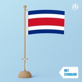 Tafelvlag Costa Rica 10x15cm | met standaard