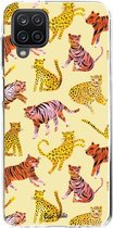 Casetastic Samsung Galaxy A12 (2021) Hoesje - Softcover Hoesje met Design - Wild Cats Print