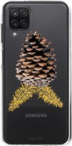 Casetastic Samsung Galaxy A12 (2021) Hoesje - Softcover Hoesje met Design - Pinecone Print