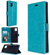 Portemonnee Book Case Hoesje Geschikt voor: Realme C11 - turquoise