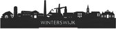 Standing Skyline Winterswijk Zwart hout - 60 cm - Woondecoratie design - Decoratie om neer te zetten - WoodWideCities
