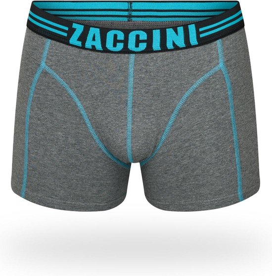 Zaccini - boxershorts - Grijs - Aqua - 2-pak | bol.com
