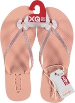 Xq Footwear Teenslippers Glitter Dames Polyester Roze Maat 40