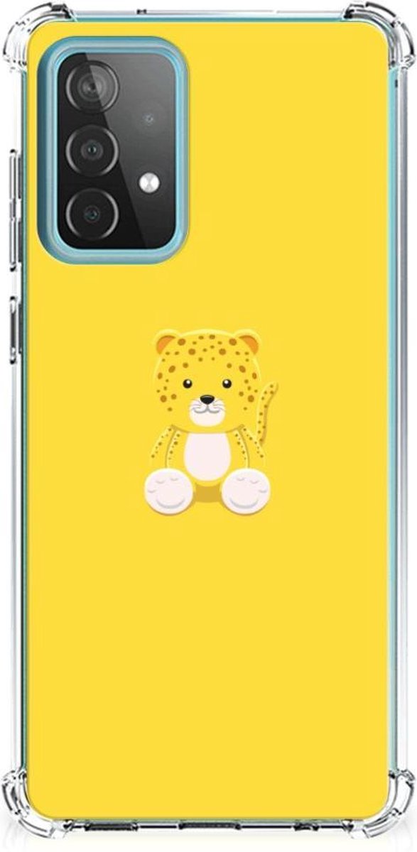 Samsung Galaxy A52 4G/5G Stevig Bumper Hoesje Baby Leopard
