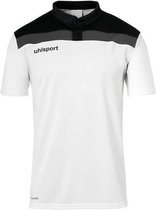 Uhlsport Offense 23 Polo Shirt Wit-Zwart-Antraciet Maat 4XL