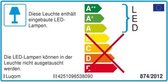 Lucande - LED plafondlamp - 1licht - drukgegoten aluminium, polycarbonaat - H: 12 cm - donkergrijs, transparant - Inclusief lichtbron