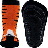 Ewers antislip sokken Tijgertje zwart met oranje