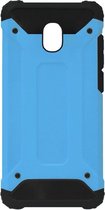 WLONS Rubber Kunststof Bumper Case Hoesje Geschikt Voor Samsung Galaxy J5 (2017) - Blauw