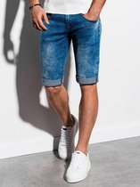 Heren - Jeans - Short - Blauw - Denim - W058