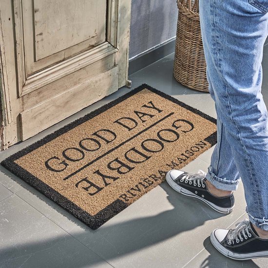 Good Day & Goodbye Doormat - Riviera Maison
