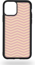 Abstract pink sharp waves Telefoonhoesje - Apple iPhone 11 Pro