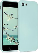 kwmobile telefoonhoesje voor Apple iPhone 7 / 8 / SE (2020) - Hoesje voor smartphone - Back cover in mat mintgroen