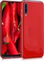 kwmobile Hoes voor Samsung Galaxy A50 - Backcover voor smartphone - Telefoonhoesje in rood