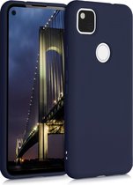 kwmobile telefoonhoesje voor Google Pixel 4a - Hoesje voor smartphone - Back cover in donkerblauw