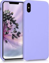 kwmobile telefoonhoesje geschikt voor Apple iPhone XS Max - Hoesje met siliconen coating - Smartphone case in lavendel