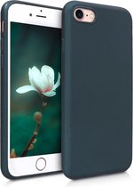 kwmobile telefoonhoesje voor Apple iPhone SE (2022) / SE (2020) / 8 / 7 - Hoesje voor smartphone - Back cover in metallic petrol