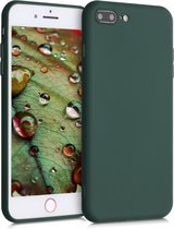 kwmobile telefoonhoesje voor Apple iPhone 7 Plus / 8 Plus - Hoesje voor smartphone - Back cover in mosgroen