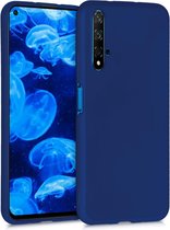 kwmobile telefoonhoesje voor Huawei Nova 5T - Hoesje voor smartphone - Back cover in metallic blauw