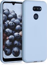 kwmobile telefoonhoesje voor LG K40S - Hoesje voor smartphone - Back cover in mat lichtblauw