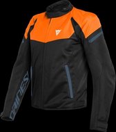 Dainese Bora Air Flame Orange Black Iris Black Textile Motorcycle Jacket 54