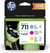 HP 711 28ml Inkt Cartridge CMY 3-Pack