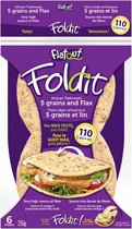 Flatout Foldit | Flatbread | 5 granen en lijnzaad | 6 x 43 gram  | Snel afvallen zonder poespas!