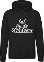 Lul in de Lockdown Hoodie | corona |virus | Hans Teeuwen | sweater | trui | unisex | capuchon