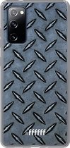 6F hoesje - geschikt voor Samsung Galaxy S20 FE - Transparant TPU Case - Diamond Plate #ffffff